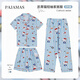 
Superficial Japanese ins cartoon cute crayon Shin-shiba pajamas for women in summer new printed shorts shorts home clothing set KK-14101 [short sleeve] three-piece set M 80-95Jin [Jin equals 0.5 kg]