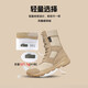 Professionelle High-Top-Wanderschuhe im Freien atmungsaktive Wanderschuhe Wanderschuhe Reißverschluss Kämpfe wasserdicht und nicht rutsch für Frauen, leichte und weiche Sohle für Frauen, Sandfarbe (Canvas Reißverschluss) der gleiche Stil für Männer und Frauen, 37 Lederschuhe, eine Größe, die größer als Sportschuhe ist