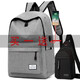 Zhizhou 2023 new high-looking backpack for men, simple and versatile, casual, large-capacity, student schoolbag, computer, black (ordinary style), non-rechargeable