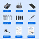 New Kaiyang Drone Internet Celebrity Aerial Photography Aircraft Aircraft Aircraft Children's Toys Quadcopter Single Camera [noir] Version électrique unique (batterie en 3 pièces)
