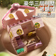 Lingnuo Juguetes Magnetic House's Toys Girls 'Birthday Pequeñas 6 niñas de 3 años Baby 5 Nuevos modelos 4 Classic Model Surprise Magnético Inducción Magnética Rosa magnética