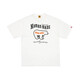 
Spot HUMAN0 Japanese summer heavyweight bamboo cotton polar bear printed short-sleeved T-shirt Japanese short tee white 3881 S