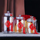 Blumenfisch Kleber Geschenk Jar Anti-Acryl-Seepferdchen Seelkurke transparent Plastiksiegel Jar Hirsch Geweih Cordyceps Aufbewahrungsglas 15267 Flaschenkörper Haustier
