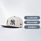 
NEW ERA MLB Baseball Cap 2025 new color block hard top flat brim full cap 5950 60756051-Black 738