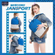 JANSPORT store student fashion contrasting color schoolbag for men backpack commuting business computer bag blue and gray contrasting color-computer compartment + water cup side bag