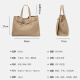 Bolsa de marca de lujo francés gushiqi 2025 nueva capa superior de vajilla de vaca bolso de bolsas de San Valentín regalo de cumpleaños para mujeres Elefante Gray [Elephant Gray] Envíe a su novia a su esposa a su madre