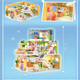 Bloques de construcción 2024 NUEVA serie de chicas House Villa Building Blocks Castle Hut Asamblea Puzzle de juguete Doble capa - Wangwang Apartment + Light [1048 partículas]