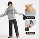 Hot Air Jacke für Frauen 2025 Herbst Neues Frauen -Retro -Muster lässig und vielseitig amerikanischer Retro Sweatshirt 09 Gray S