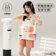 Modal Pajamas Pajamas El algodón de algodón de algodón de manga corta para mujeres con almohadilla integrada para el hogar para usar GXT1047 M de estilo de gran tamaño delgado (recomendado 75-95 Jin [Jin iguala 0.5 kg])