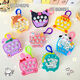 
Palm-killing gopher in children's game machine to practice hand speed without hurting eyes luminous and decompression small toy keychain pendant black with battery