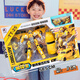 Pu lian Juguetes transformados para niños Big Gift Box Robot Juego de juguetes Bumblebee God Qingtian Autobot Boy Gift 688-20 Doble Queen Bee Mask Set [Súper grande de regalo