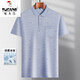 
Woodpecker (TUCANO) Daddy Lapel Ice Silk Short Sleeve T-shirt Middle-aged Men's Casual T-shirt Middle-aged and Elderly Thin POLO Shirt Summer Clothes T Ice Silk-9855 Gray Real Pocket L 50/170