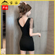 Raft Core Nightclub Arbeitskleidung für Frauen Nachtclub Kleid für Frauen Deep V Kleid Fußmassage Fußbadetechniker Arbeit Kleidung sexy Hüften 3893 weiß m hadet 95-105jin [Jin gleich 0,5 kg]