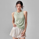 Women's Sports Vest Quick-Drying Yoga Sleeveless Tight Slimming Sports Top Running Pilates Training Fitness Wear Summer Light Green Vest M Size - No Breast Pad