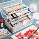 Deli Chinese Painting Paint Set Beginner Tools Beginners Rice Paper Brush Art Special for Third Grade Ink Painting 12-Color Complete Set of Supplies Ultimate Cost-Effectiveness 12-Color 5ml 43-piece Entry Set Free 30 Rice Papers