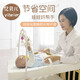 Ebeth baby cot diaper table portable bed touch pad care table baby bed changing diapers can be moved three-sided protective crib bed