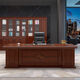 Manzhen's New Style Boss's Desk Sofá Oficina de escritorio Gran Descripción Manager Desk President Desk Desk Combinación Conjunto de 826# Descripción de la oficina 1.6 metros Tabla + Gabinete Auxiliar Doble + una silla + 4 Gabinete de puerta