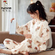 Tucano; Pyjamas de pics pour femmes au printemps et en automne coton pur coréen à manches longues de grande taille de grande taille pour les vêtements d'été, d'automne et d'hiver peut être porté à l'extérieur de GXT9928 m (75-95jin recommandé [Jin est égal à 0,5 kg]))