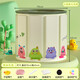 One-click folding, no installation bath bucket, swimming bath bucket, newborn baby swimming thickened children's bath tub, green monster 65*70 basic model (cushion + drainage)