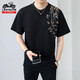 Classic Car Ice Seide Kurzärärmelte T-Shirt für Männer 2025 Sommer Dünner Leinen lose lockere halbe Ärmeln T-Shirt für Männer 9863 Weiß M 90-110jin [Jin ist 0,5 kg]