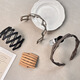 Likashi's new retractable hairband portable artifact folding hairband hairpin female invisible hair hole toothed headband hairpin folding hairband khaki color