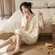 Yalu Summer National Style Pajamas Женский костюм тонкая повседневная национальная тенденция с коротки