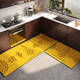 Yunmao Golden Feng Shui Kitchen Mat de piso especial Diatom Absorción de agua Absorción de aceite Anti-Slip Mostín para el pie para el pie para la alfombra personalizada Ankang-Golden-12161 50*180cm