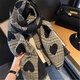 
Ten bamboo scarf for women long shawl 2025 new scarf for women air conditioning warm Korean version birthday gift for girlfriend high-end feeling blue orange blue bird [given to girlfriend wife] practical and high-end