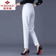 Yu Zhaolin [9905 Kollektion] 2025 Mutterhose Frauen hohe Taille Lose Casual Hosen elastische mittlere und ältere Hose 908# Black L 90-107jin [Jin entspricht 0,5 kg]
