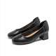 Dadong (Dusto) Single-Schuhe Frauenschuhe 2024 Frühlings- und Herbst Neue modische runde Zeh flacher Mund Elegant mittelgroßen kleinen Lederschuhen 1049 Beige 37
