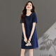 
Ehangy light luxury brand dress for women 2025 summer new high-end slim casual and fashionable short-sleeved straight skirt picture color L
