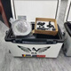 Caja de pesca de vinoa 2629 litro Box de pesca Un conjunto completo de la caja de aislamiento de aislamiento multifunción ultra ligera Caja de pesca Caja de pesca Caja de aparejo completo 1L Box de luna blanca de luz de luna (piernas de elevación + correa + portátil)