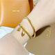 Ancient sand gold inheritance bracelet for women, gold ring, 999 Vietnamese gold bracelet, non-fading wedding jewelry, inheritance for two generations set, leave a message and note the ring number