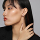 Chao Acer platinum earrings for women, earrings for girlfriend's birthday, single style, priced at 100 yuan, about 1.55g (single style)