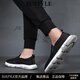 SHARE DE LUJA DE LA MARCA DE LUJA DE LUXURA DE LUXURA Cañas de lona de una sola pierna para los zapatos casuales de verano de verano para hombres Ligeros suaves de las zapatillas grises 42