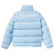 Zhidoudou trapstar couple outfit down cotton jacket retro stand collar gloss simple letter small label embroidered cotton jacket thick jacket pk---9901 blue S