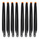 DJI T70 T70P T100 Blade 6223 Voller Satz von Kohlefaser-Propeller-Schutzdroonen-Zubehör Originalmaterial [Schwarzes Kohlefasermodell] Freie Dichtung R6223-CW+CCW-2-Paare (4 Teile)