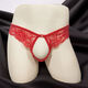 Universelle Männerunterwäsche sexy private Sex Neue Stile Lace-Perspektive Unterwäsche Tanga Paare Paare offener Schritt offener Schritthosen [Männer schwarz + Frauen schwarz] 2 Streifen 2xl 130-140jin [Jin gleich 0,5 kg]