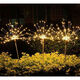 Maoyuantai Solar Fireworks Light Dandelion Ground Plug-in Light Garden Courtyard Lawn Decoration Light Outdoor Color Light Waterproof Night Light Colored Light 2 Function Solar Ground Plug-in Light 90 Lights Single
