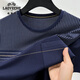 Camiseta de manga corta de cuello redondo de seda de hielo de auto clásico en verano nuevo estilo de mediana edad y anciano papá casual de secable y transpirable camiseta de media manga marina 693 m 165 recomendado 90-118 Jin [Jin equivale a 0.5 kg]