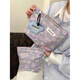Early Spring 2025 New Purple Grape Niche Cosmetic Bag Portable Skin Care Product Storage Bag Outing Toilet Bag Huahua Cosmetic Bag (No Pendants)