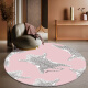 Mat de cuero redondo Mat de piso Scrubbable y lavable PVC impermeable y a prueba de aceite Estudio de silla de computadora de estudio Wasabi American PU Round 1047 No. 60 cm de diámetro Ronda