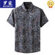 Romon Summer Summer's Original Export Original European y American Men's Men's Short Shorthing Shirt Shirt Fat Floral Floral Silk Top 9201 Rayas (de manga corta) 4xl 195 [200-220Jin [Jin equivale a 0.5 kg]]