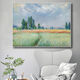 BEYZK Giverny's Spring Monet Oil Painting Home Living Room Modern Decorative Wall Hanging Painting Electric Meter Box Covering Painting Master Monet Coast 02 90x12035mm Thick Wood Color Frame