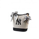 Meike béisbol (MLB) [Bolsa personalizada] New York Yankees Flower Shadow Silk Flores de algodón de algodón Bolso de algodón Men Black Gray