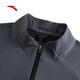 ANTA Zero Pressure Shell丨Fleece Stand Collar Sports Jacket Men's Winter Water-Repellent Warm Top Commuting Executive Jacket