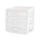 Boîte de rangement Aigechen Desktop Cosmetics Organisation Table Casse-cusine Draque de tiroir pour élèves Dormitory Extra Large quatre étages 9276 Envoyer des autocollants