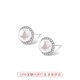 Qi Xiaomi (QI XIAO MI) French retro freshwater pearl earrings for women sterling silver s999 flash diamond earrings 2025 new niche high-end earrings a pair of full diamond pearl earrings S999 pure silver