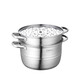 Debo Debo 316 stainless steel steamer three-layer 28cm household multi-bottom cooking soup pot gas stove induction cooker universal