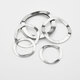 Jinggong 65 manganese steel wave washer 304 stainless steel spring elastic wave washer bearing wave washer 5*10*0.3 (stainless steel/100 pieces)